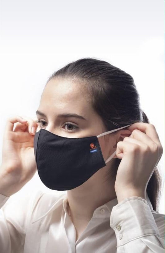 Antibacterial 3 Layer Cloth Mask Sealed In Sterilized Bag
