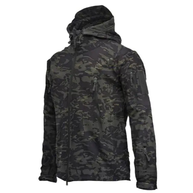 Waterproof Fleece Military Jacket for Outdoor Activities