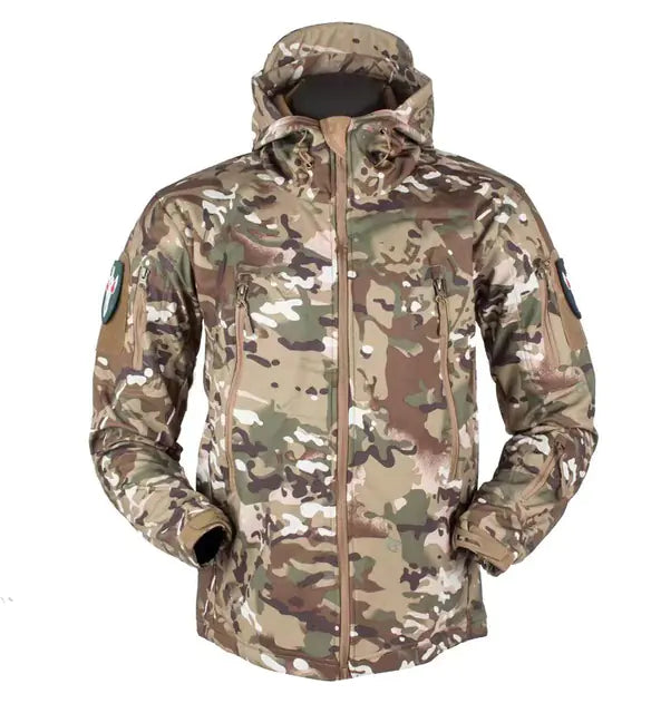 Waterproof Fleece Military Jacket for Outdoor Activities