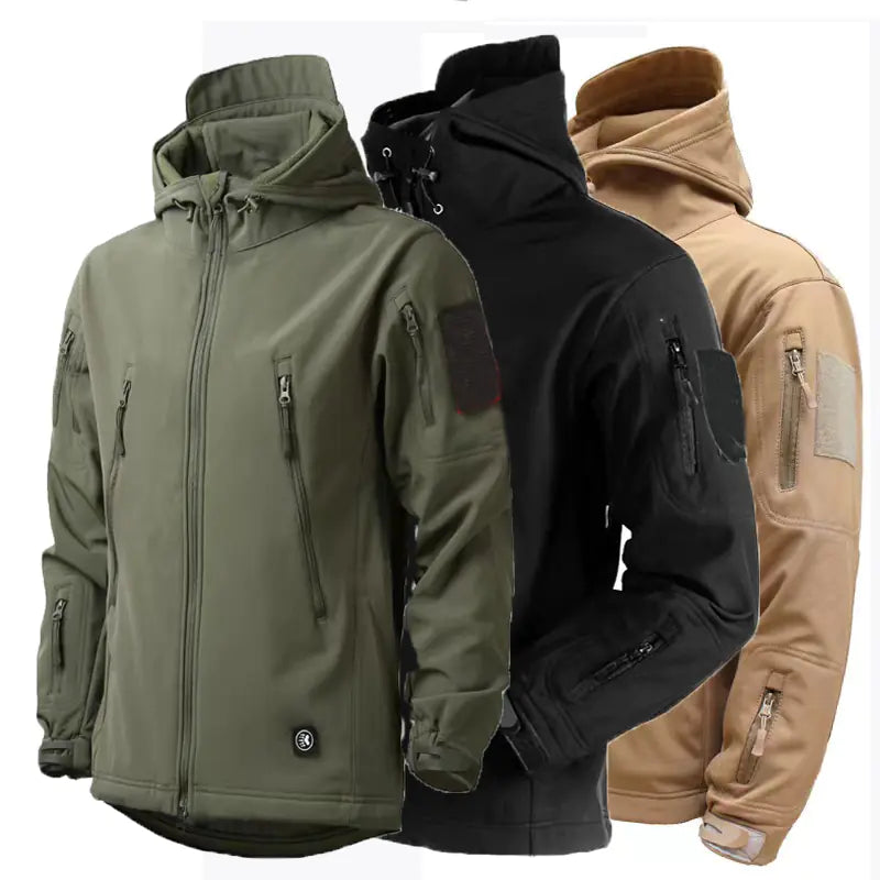 Waterproof Fleece Military Jacket for Outdoor Activities