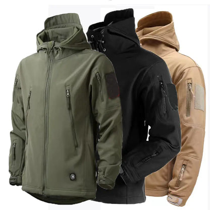 Waterproof Fleece Military Jacket for Outdoor Activities